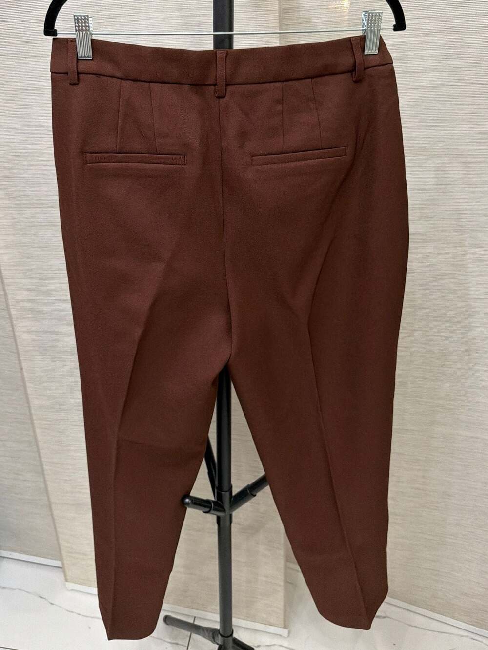 Express Womens Brown Tailored Trousers - Picture 5 of 8